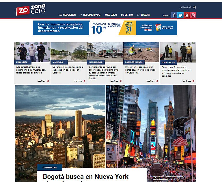 Bogot busca en Nueva York atraer inversiones para su reactivacin post pandemia